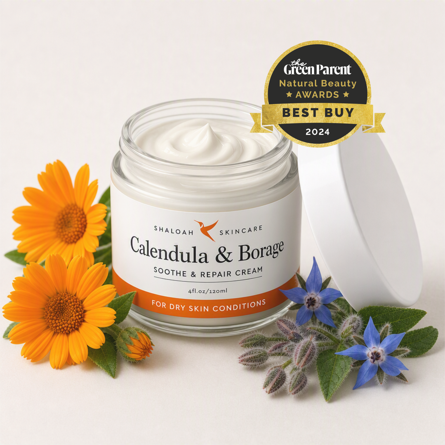 Calendula Cream for Eczema, Natural Moisturiser for Dry Skin