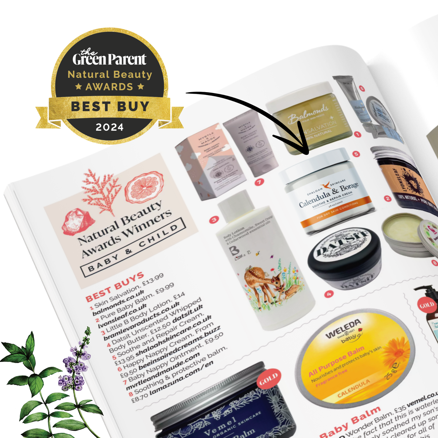Calendula Cream for Eczema, Natural Moisturiser for Dry Skin