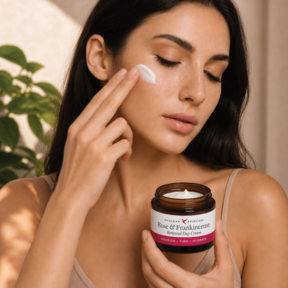 Rose Face Cream with Frankincense, Natural Anti-ageing Moisturiser