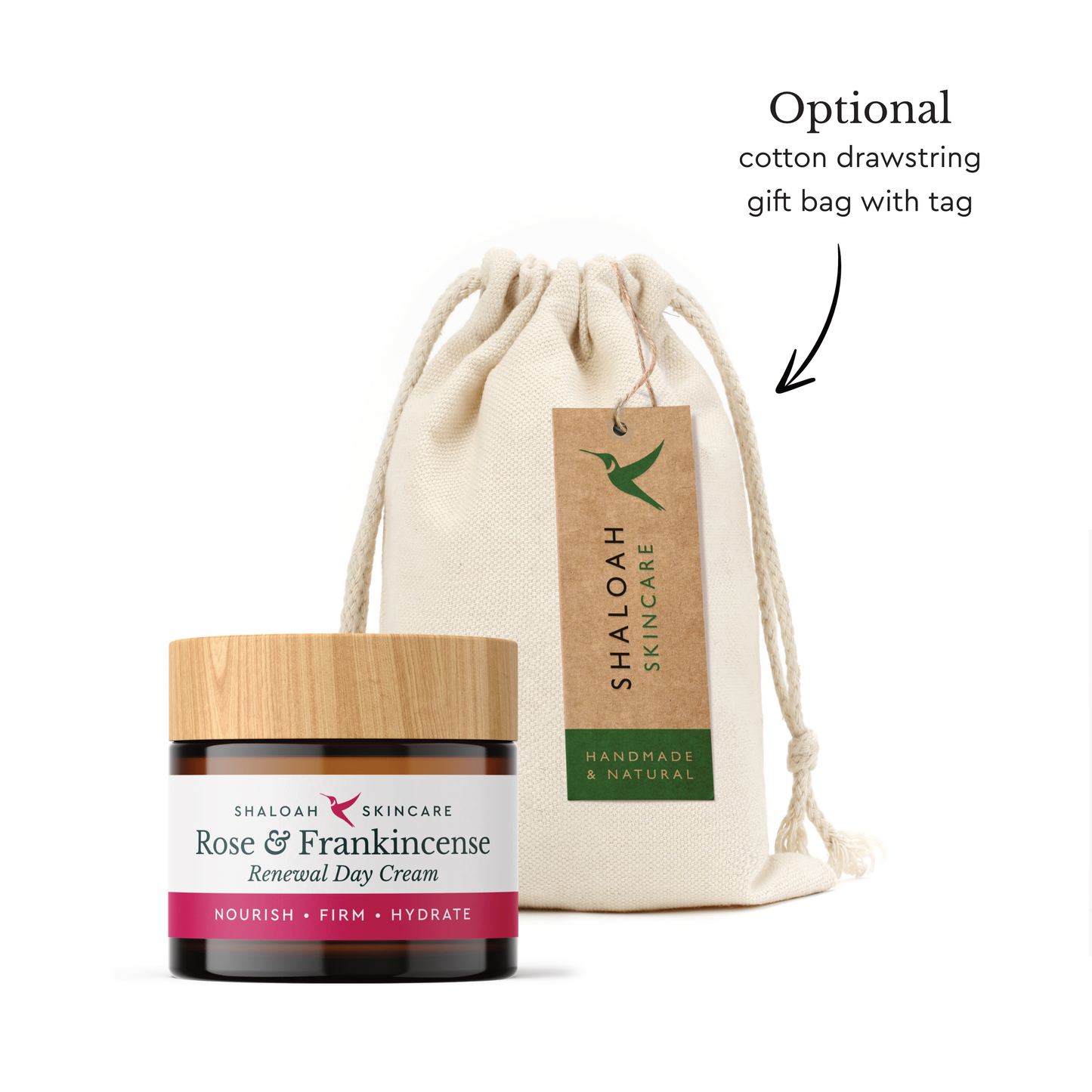 Rose Face Cream with Frankincense, Natural Anti-ageing Moisturiser
