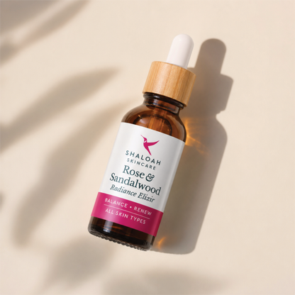 Rose & Sandalwood Face Oil - Natural Serum for Anti Aging