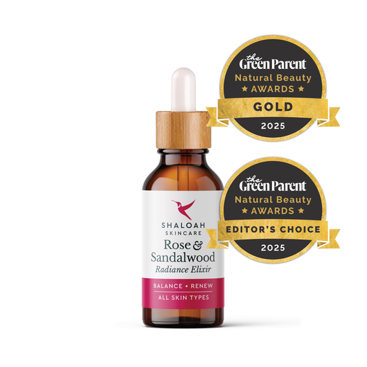 Rose & Sandalwood Face Oil - Natural Serum for Anti Aging