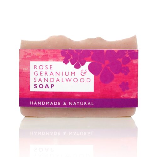 Rose geranium & sandalwood soap