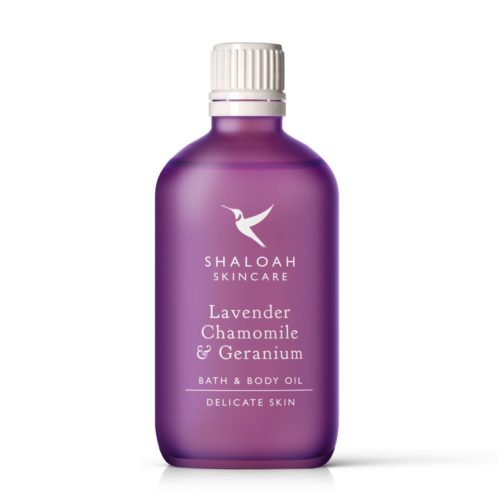 Lavender, Chamomile and Geranium Bath and Body Oil - Shaloah Skincare 1_1